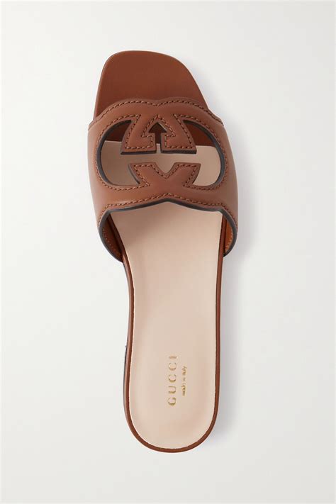 gucci slides gg|Gucci gg cutout slides.